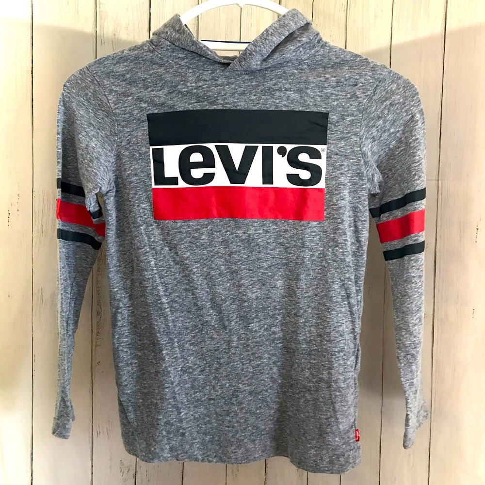 Levi’s Kids Hooded Long Sleeve Shirt